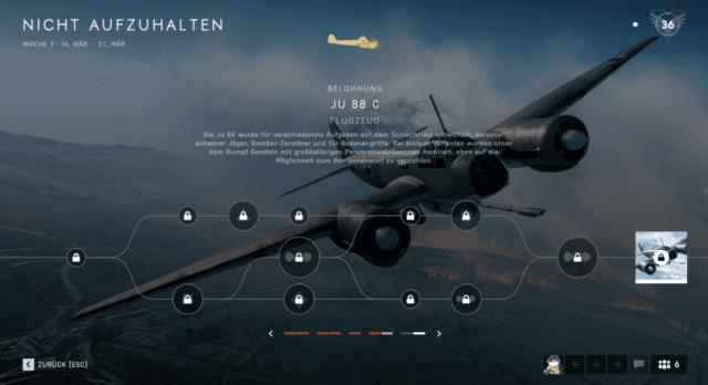 Tides of War: Kapitel 2 Event (Woche 2) – Nicht aufzuhalten 2 JU88 C