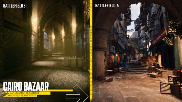 Battlefield 6: Cairo Bazaar Developer Map Guide – Zonen, Tipps & Taktiken 4 Map comparison Cario BazaarGLA Chario Bazaar Comparission 16x9 Page3