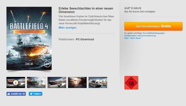 Battlefield 4 Naval Strike und Battlefield Hardline Criminal Activity für kurze Zeit umsonst 3 Battlefield 4 Naval Strike gratis