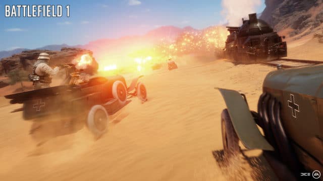 Starttermin für die Battlefield 1 Open Beta bekannt! 1 Kampf rund um einen Panzerzug auf der Map "Wüste Sinai"