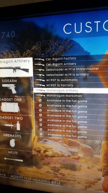 Battlefield 1 Beta Update schaltet alle Waffen frei 1 DICE schaltet alle in der Beta verfügbaren Waffen frei.