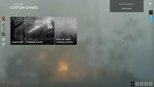 Battlefield 1: Hardcore und Fog of War Spielpreset kommen bald 1 Hardcore und Fog of War Preset kommen bald!