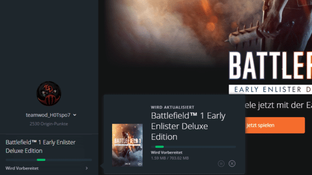 Battlefield 1: Erstes Update erschienen. Das sind die Änderungen 1 Erster Patch für Battlefield 1 erschienen.
