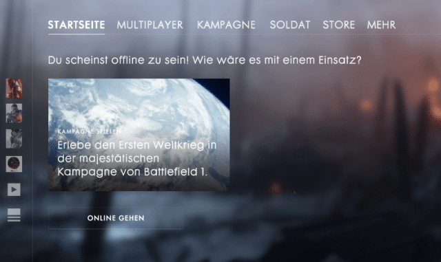 Battlefield 1: Nichts geht mehr, Masterserver offline 1 Battlefield 1 sowie Call of Duty sind online derzeit nicht verfügbar.