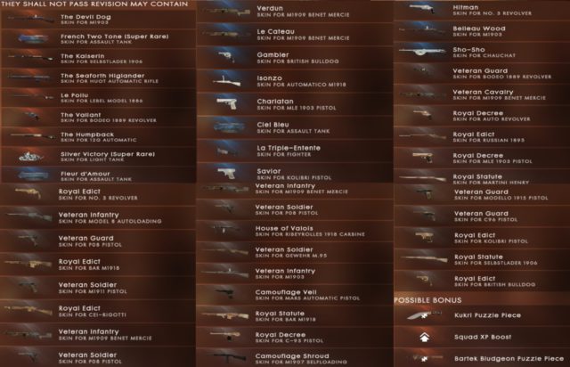 Battlefield 1 Battlepack Revision 23 “They Shall not Pass” ist verfügbar 2 Inhalte der Battlepack Spezial Revision - They Shall not Pass