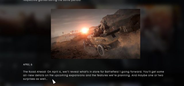 Battlefield 1: Morgen neue Infos zum DLC "In The Name Of The Tsar", kommenden Features und Geheimnissen 1 Am Donnerstag will DICE die Battlefield 1 Community mit weiteren Infos über die Inhalte des DLC "In The Name Of The Tsar" informieren. Außerdem will DICE über die kommenden Features und über bisher noch geheime Dinge sprechen.