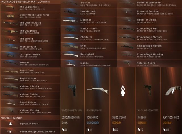 Battlefield 1: JackFrags Battlepack Revision & Community Mission verfügbar 1 Battlefield 1 JackFrags Battlepack Revision