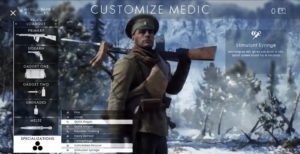 bf1 Specilizations medic