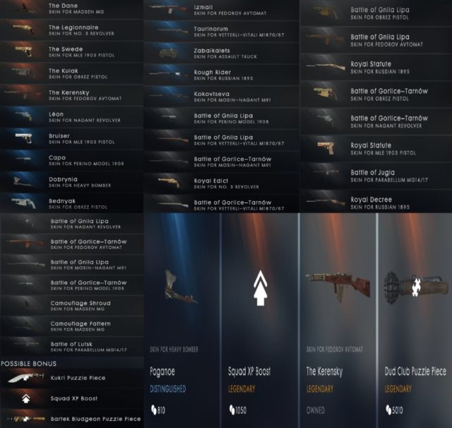 Battlefield 1: DICE hat zweite Operations Battlepack Revison veröffentlicht 1 Zweite Eastern Storm Battlepack Revison