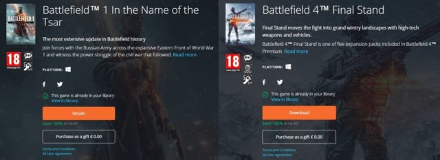 Battlefield 1 In the Name of the Tsar & Battlefield 4 Final Stand DLCs kostenlos verfügbar 2 Ddz5qFlVMAEI7gK
