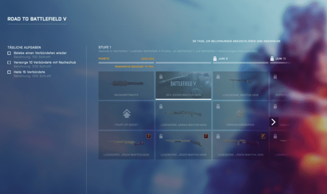 Road to Battlefield V