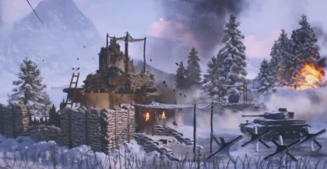 Battlefield V: Details zu Zerstörungen, Befestigungen & Wiederbelebungssystem 1 Battlefield V: Das Bild zeigt ein früher Version mit einer Sandsackbefestigung.