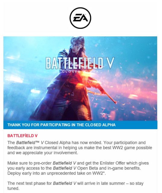 Battlefield V: Nächste Testversion wird im Spätsommer erscheinen 2 DhMkvuDX4AEOWR6