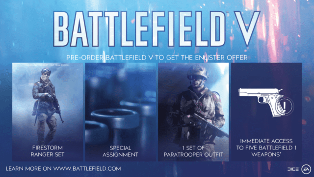 Das Pre-Order bzw. Enlister Angebot für Battlefield V wurde erweitert 1 Die neuen zusätzlichen Pre-Oder Inhalte