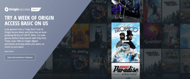 origin access free trial