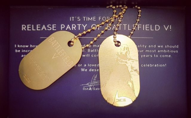 Battlefield V: Day Zero Patch bestätigt, zwei Releasetrailer & 135 Seiten Changelog 3 Einladung zur Battlefield V Release Party mit speziellem Dogtag