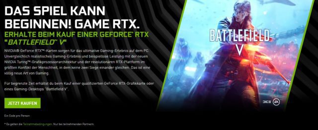Erhalte Battlefield V beim Kauf einer GeForce RTX Grafikkarte 1 battlefield v rtx promo