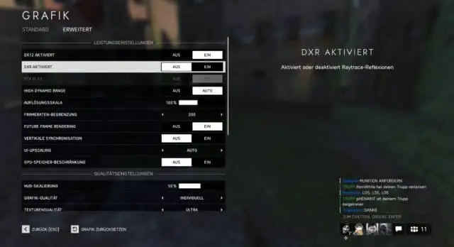 Battlefield V im Test mit Raytracing und DLSS mit einer RTX 2080TI 3 DXR Option in Battlefield V