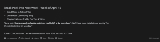 Battlefield V: Konkretes Datum für die Rückkehr des Squad Conquest Spielmodus bekannt 1 Der Battefield V Squad Conquest Spielmodus wird am 25. April wieder spielbar sein.
