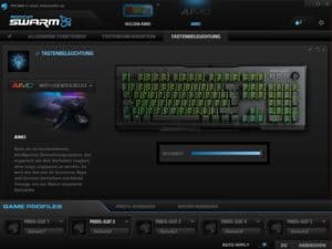 Roccat Vulcan 121 AIMO im ausführlichen Test 6 Roccat Swarm Tastenbeleuchtung