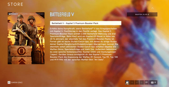 Battlefield V Jahr 2 Edition und Booster Packs für Kapitel 5: Pazifikkrieg veröffentlicht 3 Battlefield V Booster Pack 1
