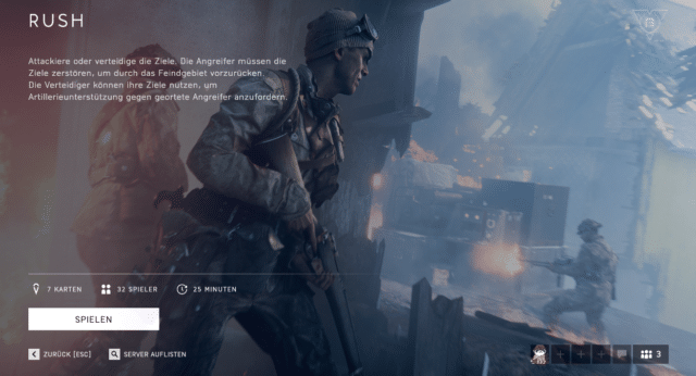 Battlefield V Rush Spielmodus jetzt für kurze Zeit auf Operation Underground spielbar