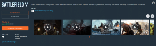 Battlefield V: Black Friday Sale im Ingame Store & Origin 2 Screenshot 1
