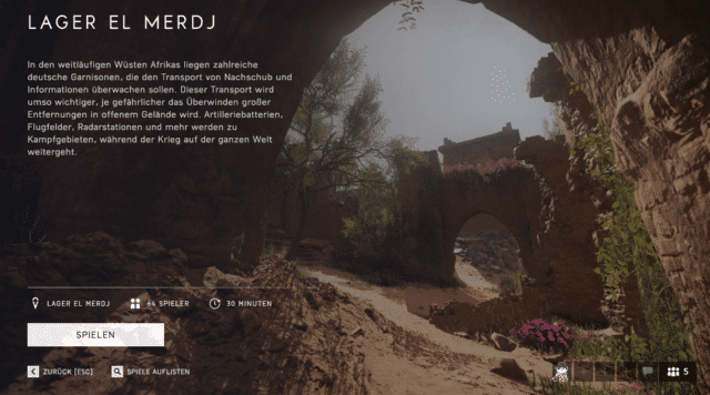 Battlefield V Playlist für neue Map Al Marj Encampment verfügbar