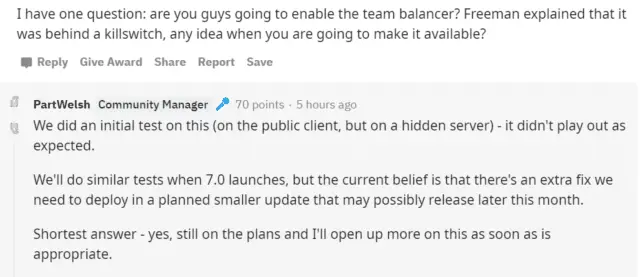 Auto-Teambalancer kommt noch für Battlefield V, steckt aber nicht mit im Summer Update 1 EZnJnm5WAAE7QKt