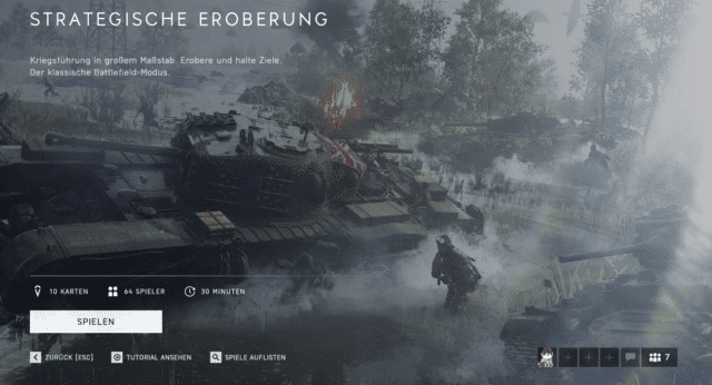 Battlefield V: Strategic & Tactical Conquest Playlist verfügbar 3 Map Playlist Strategische Eroberung