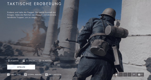 Battlefield V: Strategic & Tactical Conquest Playlist verfügbar 4 Map Playlist Taktische Eroberung