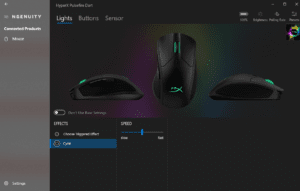 HyperX Pulsefire Dart - Kabellose Gaming Maus im Test 7 HyperX Pulsefire Dart Software 1