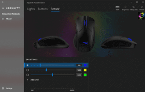 HyperX Pulsefire Dart - Kabellose Gaming Maus im Test 9 HyperX Pulsefire Dart Software 3