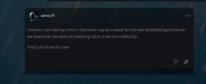 Gerüchteküche: Neues Battlefield soll Heute samt Video enthüllt werden, Name geleakt und mehr... 3 Screenshot 7