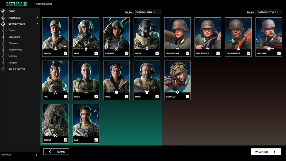 Brandneuer Battlefield Portal Gameplay-Trailer und viele neue Informationen zum ultimativen Battlefield-Builder 12 12 characters