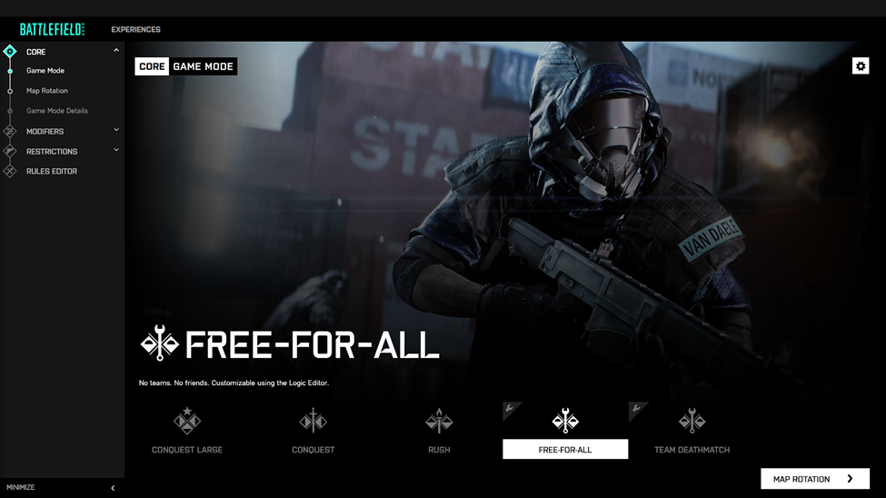 Brandneuer Battlefield Portal Gameplay-Trailer und viele neue Informationen zum ultimativen Battlefield-Builder 2 2 selecting a game mode