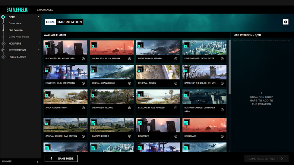 Brandneuer Battlefield Portal Gameplay-Trailer und viele neue Informationen zum ultimativen Battlefield-Builder 3 3 multiple layouts for choosing maps