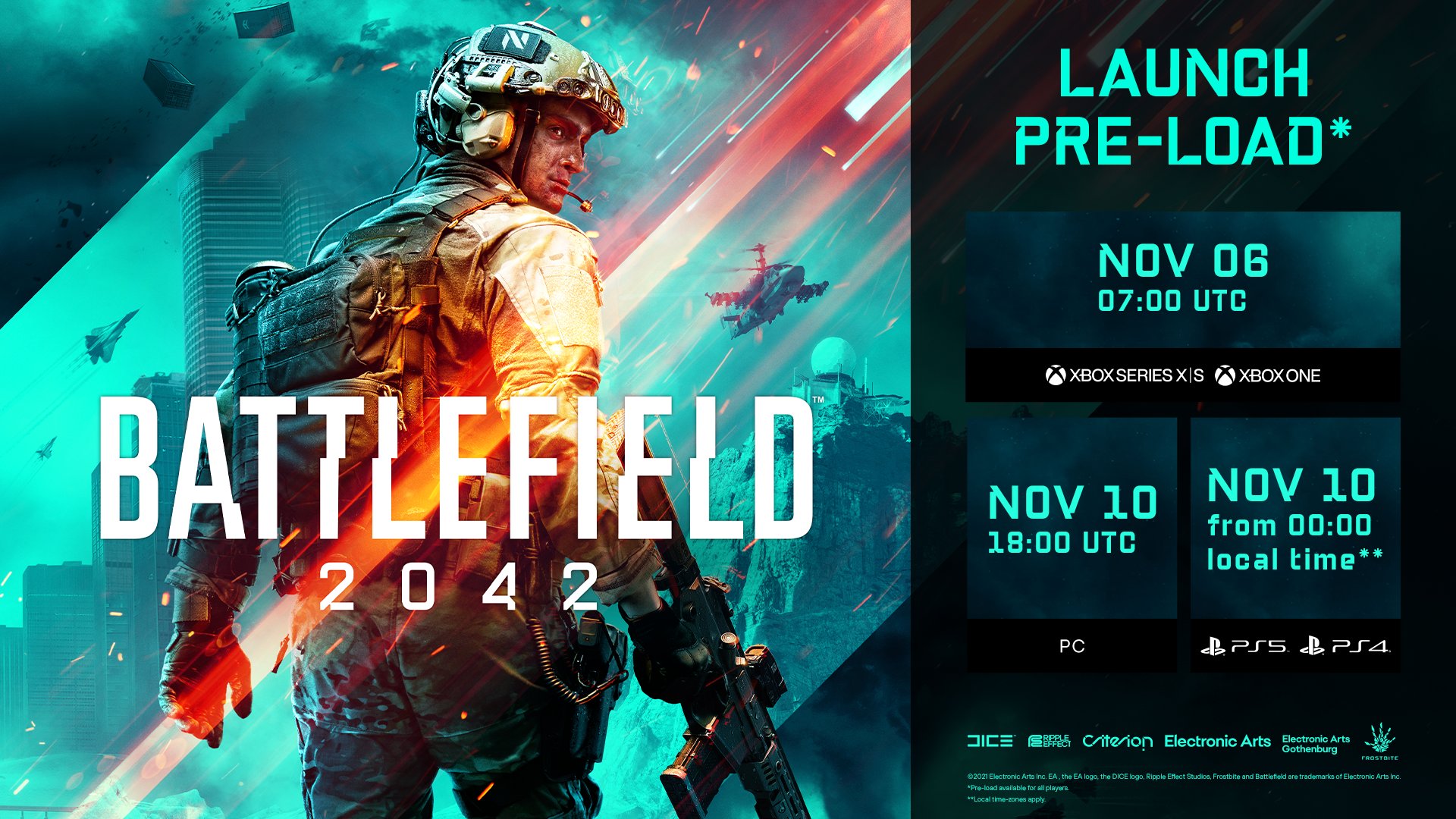 DICE gibt aktualisierte Preload Termine für Battlefield 2042 bekannt 1 Battlefield 2042 Preload Times