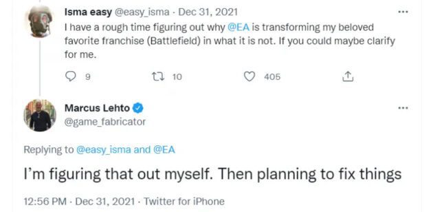 Battlefield 2042: Neuer leitender Entwickler reagiert auf Spieler Feedback und verspricht Verbesserung 3 Battlefield 2042 Marcus Lehto Twitter Feedback 3