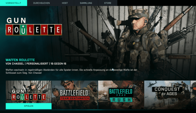 Battlefield 2042: Neuer Spielmodus "Gun Roulette" jetzt via Portal verfügbar, TDM ebenfalls zurück 1 2022 02 10 17 29 33 NVIDIA GeForce Overlay DT