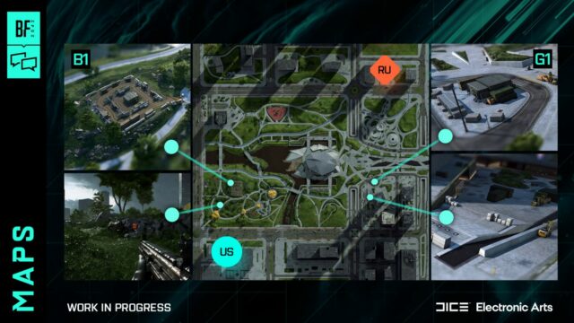 DICE zu Kartenänderungen in Battlefield 2042: Patch kommt leider nicht nicht vor Saison 1, Fahrzeug-Anpassungen bereits im April 1 battlefield 2042 maps kaleido cover1.adapt .crop16x9