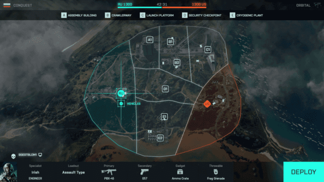 Battlefield 2042: Update 2.2 Patch Notes, Update erscheint am Donnerstag 1 deploy screen overview screenshot with hud 1.png.adapt .1456w