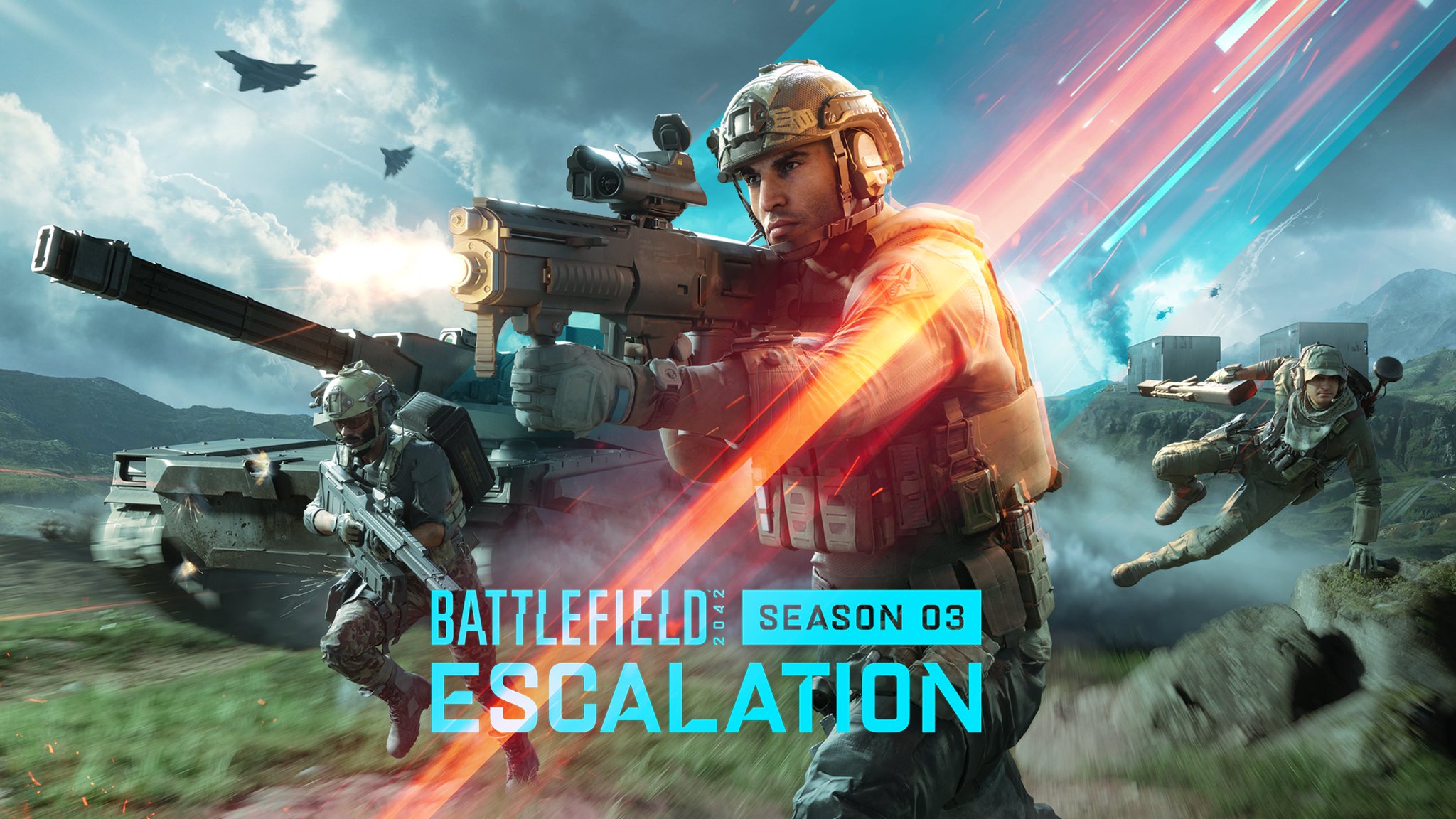 Battlefield 2042: Season 3 "Escalation" offiziell angekündigt, Trailer erscheint Morgen 1 Battlefield 2042 Season 3 Escalation Keyart