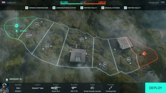 Battlefield 2042: Video-Vorstellung der neuen Map "Speerspitze" für Saison 3 "Escalation" 2 Speerspitze CQ Layout