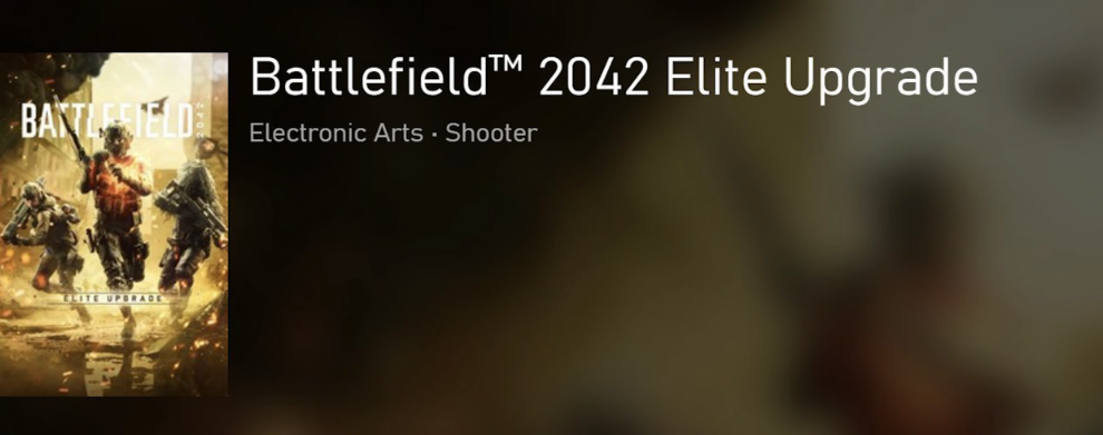 Battlefield 2042 Elite Edition Upgrade teaser