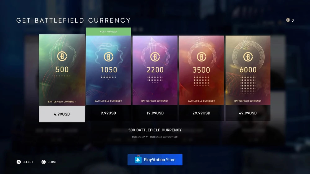 Battlefield Currency Packs