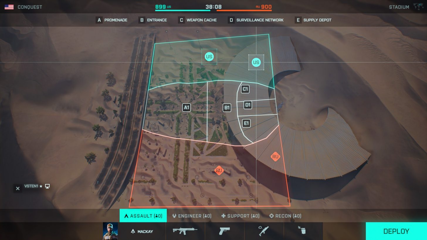 Battlefield 2042 Season 7: Zweite "neue" Karte "Stadium" ist jetzt verfügbar 7 deploy screen.jpg.adapt .1456w