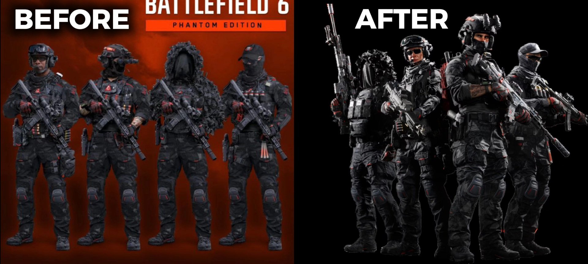 The Phantom Edition Skins has been changed