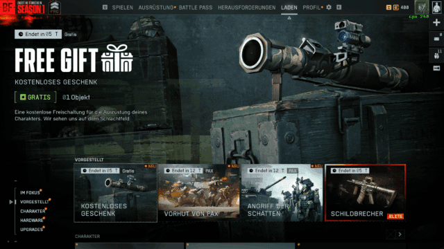 Battlefield 6: Neue Store-Bundles und Gratis-Geschenk 1 Battlefield 6 New Shop Items 05November 2