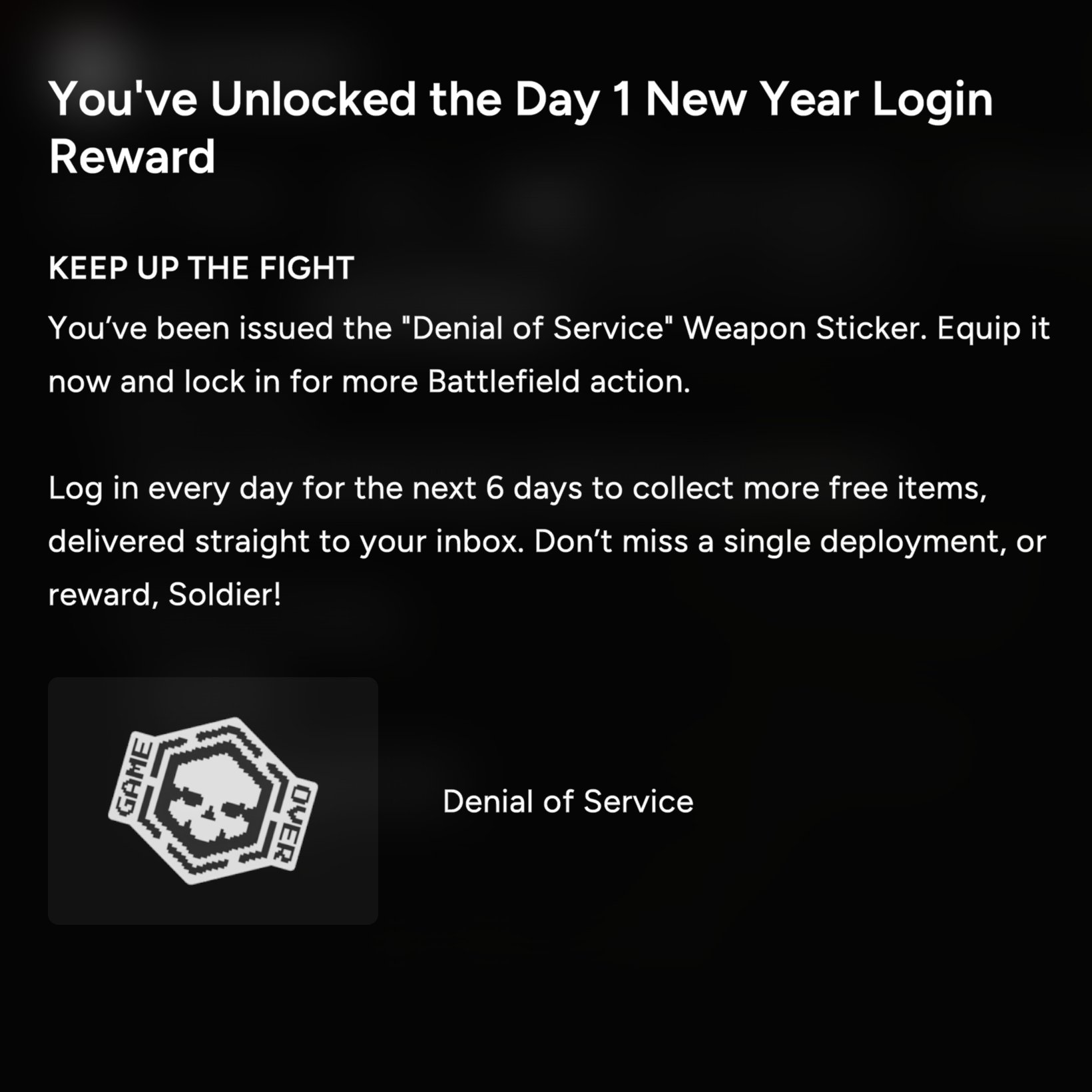 Battlefield 6: Tägliches Neujahrs-Login-Event bringt kostenlose Belohnungen 1 BF6 New Year Event